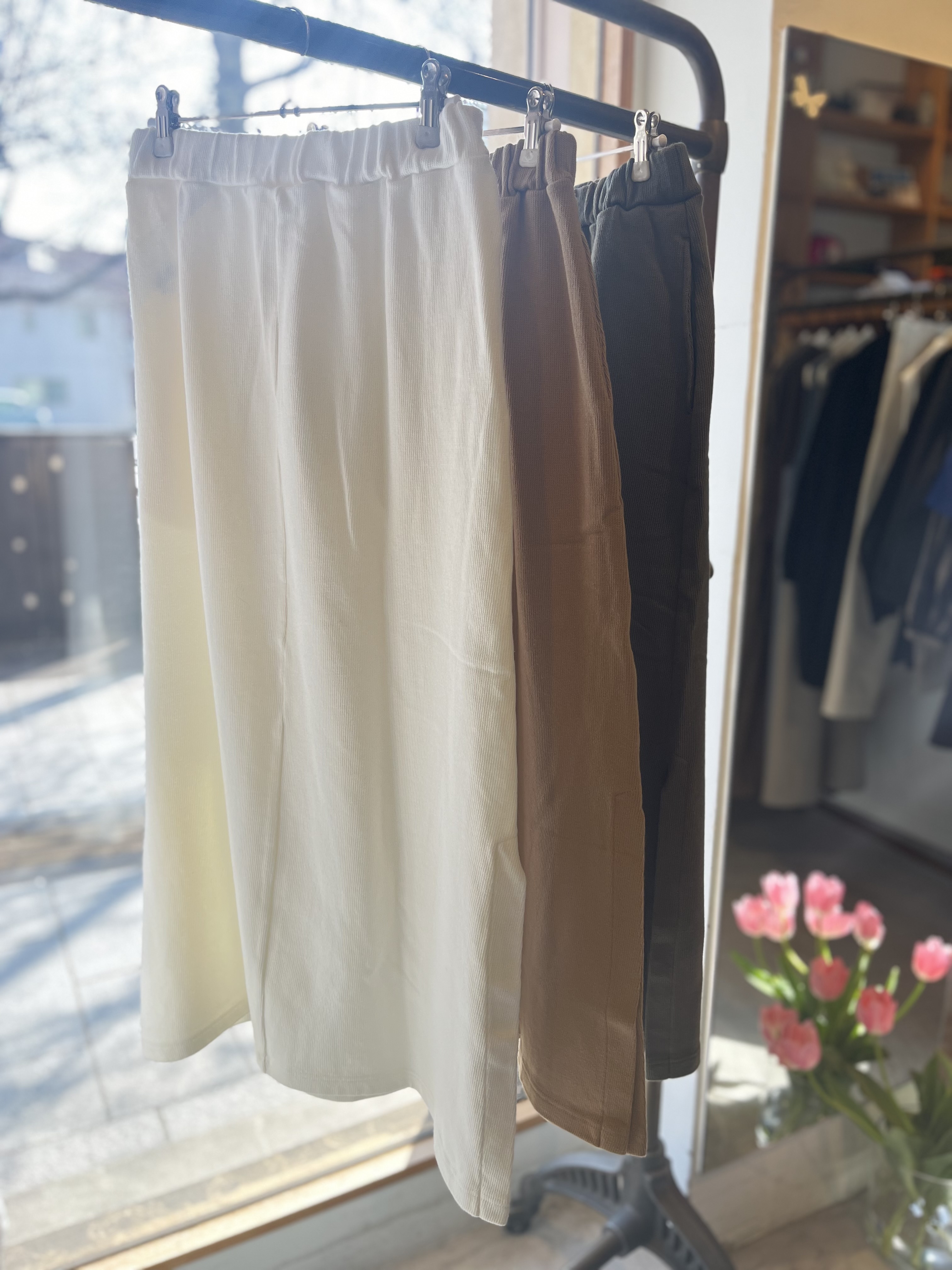 UNIVERSAL SEVEN -スペインピマセーターライク天竺ロングスカート