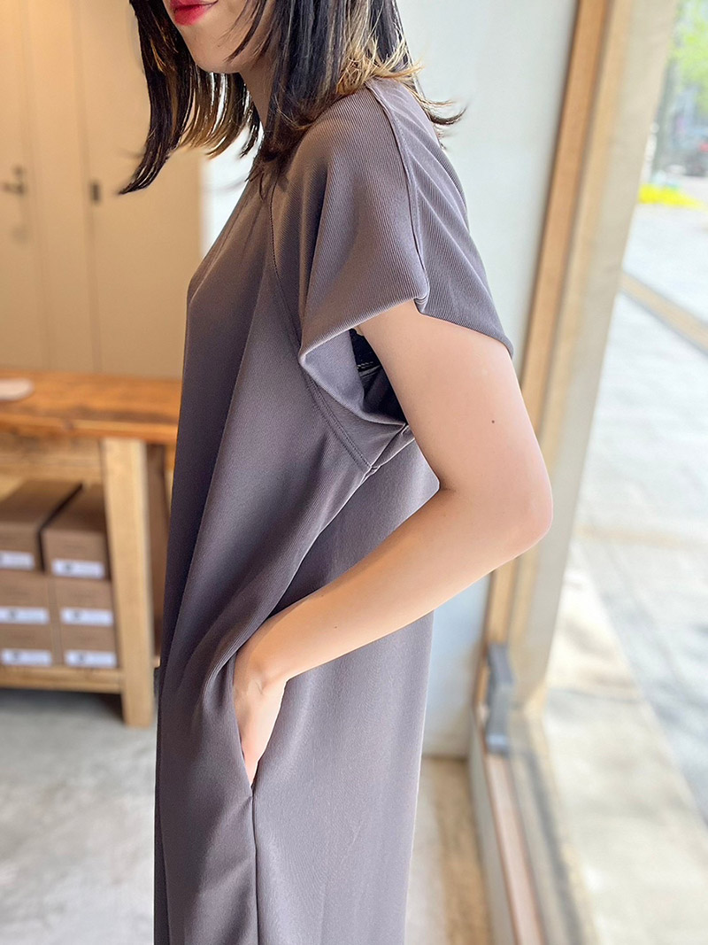 FLORENT- マットジャージーワンピース